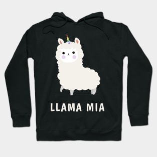 Llama Mia Llamacorn Unicorn Rainbow Hoodie